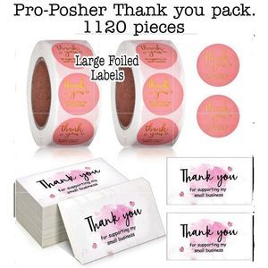 DELIGHT YOUR CUSTOMERS WITH COLORFUL MATCHING THANK YOU CARDS &  LABELS.…